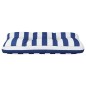 vidaXL Cojín para palés tela a rayas azul y blanco 70x40x12 cm vidaXL Cojín para palés tela a rayas azul y blanco 70x40x12 cm