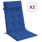 vidaXL Cojines de silla respaldo alto 2 uds tela Oxford azul klein vidaXL Cojines de silla respaldo alto 2 uds tela Oxford azul klein