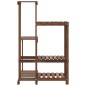 vidaXL Soporte para flores de madera maciza abeto 62,5x61,5x101,5 cm vidaXL Soporte para flores de madera maciza abeto 62,5x61,5x101,5 cm