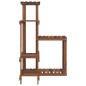vidaXL Soporte para flores de madera maciza abeto 62,5x61,5x101,5 cm vidaXL Soporte para flores de madera maciza abeto 62,5x61,5x101,5 cm