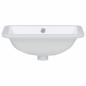 vidaXL Lavabo de baño rectangular cerámica blanco 41,5x26x18,5 cm