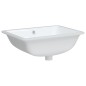 vidaXL Lavabo de baño rectangular cerámica blanco 52x38,5x19,5 cm vidaXL Lavabo de baño rectangular cerámica blanco 52x38,5x19,5 cm