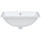 vidaXL Lavabo de baño rectangular cerámica blanco 52x38,5x19,5 cm vidaXL Lavabo de baño rectangular cerámica blanco 52x38,5x19,5 cm