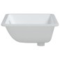 vidaXL Lavabo de baño rectangular cerámica blanco 52x38,5x19,5 cm vidaXL Lavabo de baño rectangular cerámica blanco 52x38,5x19,5 cm