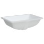 vidaXL Lavabo de baño rectangular cerámica blanco 52x38,5x19,5 cm vidaXL Lavabo de baño rectangular cerámica blanco 52x38,5x19,5 cm