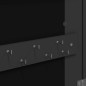 vidaXL Espejo con joyero y luces LED para pared negro vidaXL Espejo con joyero y luces LED para pared negro