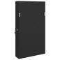 vidaXL Espejo con joyero y luces LED para pared negro vidaXL Espejo con joyero y luces LED para pared negro