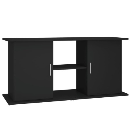 vidaXL Soporte para acuario madera de ingeniería negro 121x41x58 cm