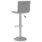 vidaXL Taburetes de cocina 2 unidades terciopelo gris claro vidaXL Taburetes de cocina 2 unidades terciopelo gris claro