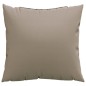 vidaXL Cojines decorativos 4 uds tela gris taupé 40x40 cm vidaXL Cojines decorativos 4 uds tela gris taupé 40x40 cm