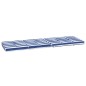 vidaXL Cojines para tumbona 2 uds tela Oxford a rayas azul y blanco