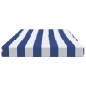 vidaXL Cojines para tumbona 2 uds tela Oxford a rayas azul y blanco