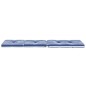 vidaXL Cojines para tumbona 2 uds tela Oxford a rayas azul y blanco
