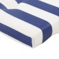 vidaXL Cojines para tumbona 2 uds tela Oxford a rayas azul y blanco