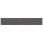 vidaXL Estante pared madera roble tratada marrón oscuro 180x40x(2-4)cm vidaXL Estante pared madera roble tratada marrón oscuro 180x40x(2-4)cm