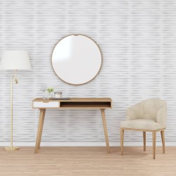 vidaXL Paneles de pared 12 uds EPS piedra blanco 50x50 cm 3 m²