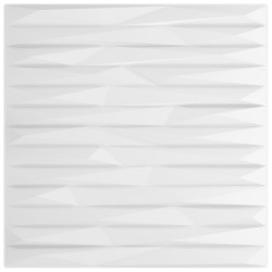 vidaXL Paneles de pared 12 uds EPS piedra blanco 50x50 cm 3 m²