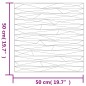 vidaXL Paneles de pared 12 uds EPS piedra blanco 50x50 cm 3 m² vidaXL Paneles de pared 12 uds EPS piedra blanco 50x50 cm 3 m²