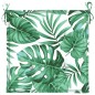 vidaXL Cojines de silla 4 uds tela estampado de hojas 40x40x3 cm vidaXL Cojines de silla 4 uds tela estampado de hojas 40x40x3 cm