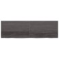 vidaXL Estante pared madera roble tratada marrón oscuro 200x60x(2-4)cm vidaXL Estante pared madera roble tratada marrón oscuro 200x60x(2-4)cm