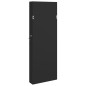 vidaXL Espejo con joyero y luces LED para pared negro vidaXL Espejo con joyero y luces LED para pared negro