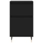 vidaXL Aparadores 2 uds madera de ingeniería negro 40x35x70 cm vidaXL Aparadores 2 uds madera de ingeniería negro 40x35x70 cm