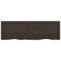 vidaXL Estante pared madera roble tratada marrón oscuro 160x50x(2-6)cm vidaXL Estante pared madera roble tratada marrón oscuro 160x50x(2-6)cm