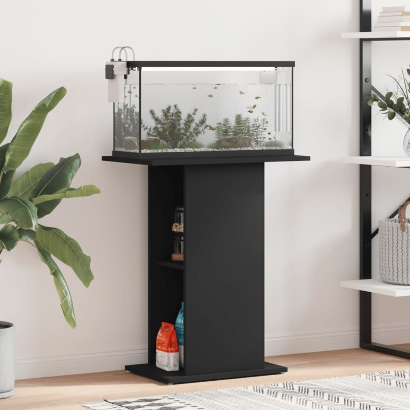 vidaXL Soporte para acuario madera de ingeniería negro 60,5x36x72,5 cm vidaXL Soporte para acuario madera de ingeniería negro 60,5x36x72,5 cm
