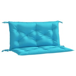 vidaXL Cojines para banco de jardín 2 uds tela turquesa 100x50x7 cm