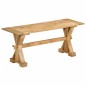 vidaXL Banco de madera maciza de mango 110x35x46 cm vidaXL Banco de madera maciza de mango 110x35x46 cm