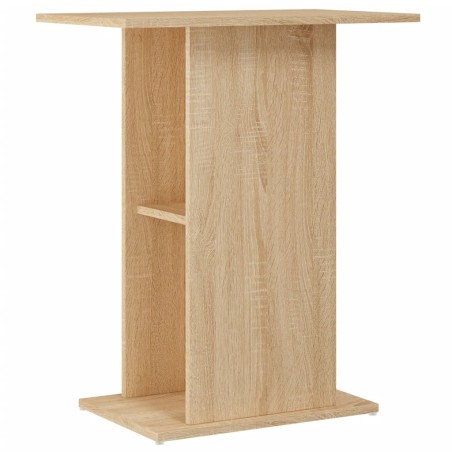 vidaXL Soporte acuario madera ingeniería roble Sonoma 60,5x36x72,5 cm