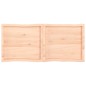 vidaXL Tablero de mesa madera maciza borde natural 140x60x(2-6) cm