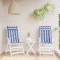 vidaXL Cojines silla respaldo alto 2 uds tela Oxford rayas azul blanco vidaXL Cojines silla respaldo alto 2 uds tela Oxford rayas azul blanco