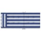 vidaXL Cojines silla respaldo alto 2 uds tela Oxford rayas azul blanco vidaXL Cojines silla respaldo alto 2 uds tela Oxford rayas azul blanco
