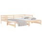 vidaXL Sofá cama extraíble madera maciza de pino 2x(90x190) cm vidaXL Sofá cama extraíble madera maciza de pino 2x(90x190) cm