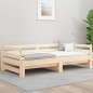 vidaXL Sofá cama extraíble madera maciza de pino 2x(90x190) cm vidaXL Sofá cama extraíble madera maciza de pino 2x(90x190) cm