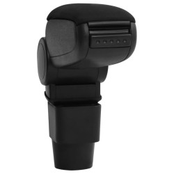 vidaXL Reposabrazos para coche ABS negro 13x31x(30,5-48) cm