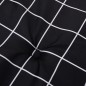 vidaXL Cojines para silla con respaldo bajo 6 uds tela a cuadros negro vidaXL Cojines para silla con respaldo bajo 6 uds tela a cuadros negro