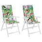 vidaXL Cojines de silla con respaldo alto 2 uds tela Oxford multicolor