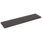 vidaXL Estante pared madera roble tratada marrón oscuro 160x40x(2-6)cm