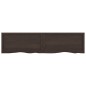 vidaXL Estante pared madera roble tratada marrón oscuro 160x40x(2-6)cm