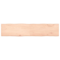 vidaXL Tablero de mesa madera maciza borde natural 180x40x(2-4) cm
