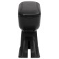 vidaXL Reposabrazos para coche ABS negro 12x29x(32-46) cm