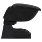 vidaXL Reposabrazos para coche ABS negro 12x29x(32-46) cm