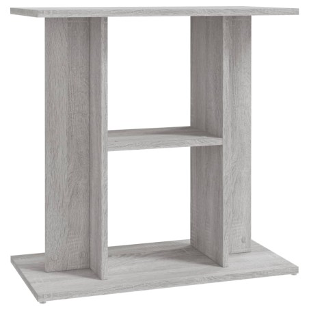 vidaXL Soporte para acuario madera ingeniería gris Sonoma 60x30x60 cm