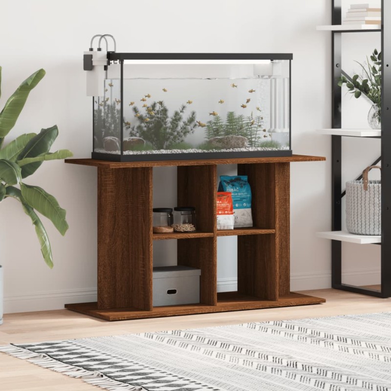 vidaXL Soporte de acuario madera ingeniería roble marrón 100x40x60 cm vidaXL Soporte de acuario madera ingeniería roble marrón 100x40x60 cm