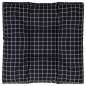 vidaXL Cojín para palés tela a cuadros negro 70x70x12 cm