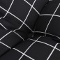 vidaXL Cojín para palés tela a cuadros negro 70x70x12 cm