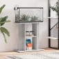 vidaXL Soporte para acuario madera ingeniería gris hormigón 60x30x60cm