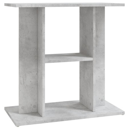 vidaXL Soporte para acuario madera ingeniería gris hormigón 60x30x60cm